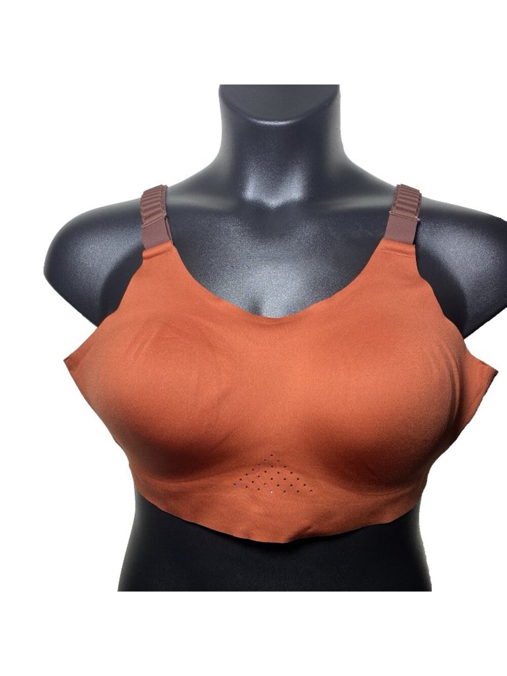 Brooks 30A/B Dare Scoopback Run Copper Raisin Ice Blue Sports Bra High Impact